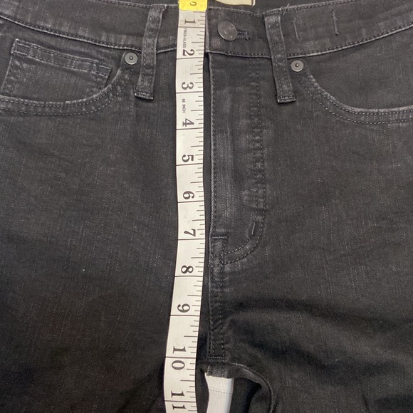 Madewell Black 10” High-Rise Womens Skinny Jeans Excellent Used Condition sz 25 - Picture 8 of 11